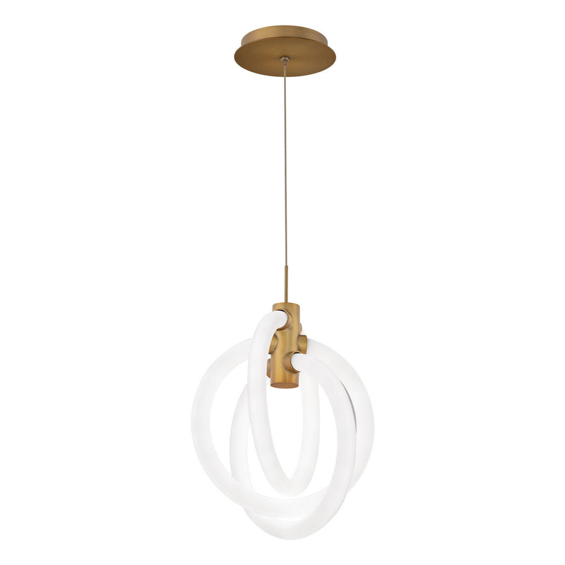 W.A.C. Lighting PD-27413-30-AB LED Mini Pendant, Aged Brass