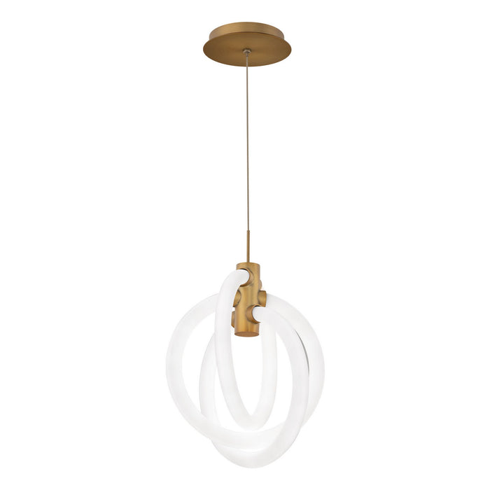 W.A.C. Lighting PD-27413-30-AB LED Mini Pendant, Aged Brass