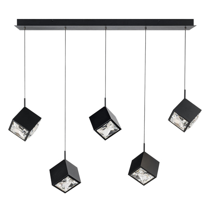 W.A.C. Lighting PD-29305L-BK LED Chandelier, Black