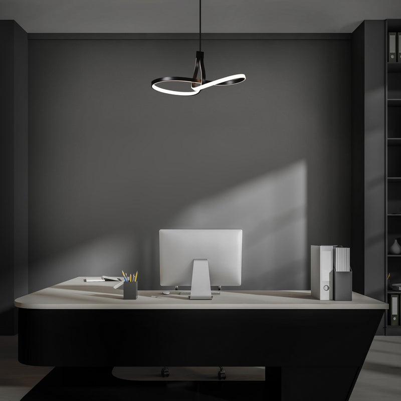 W.A.C. Lighting PD-35433-BK LED Pendant, Black