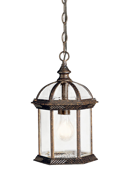 Kichler 9835TZ One Light Outdoor Pendant, Tannery Bronze