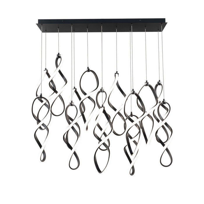 W.A.C. Lighting PD-47814L-BK LED Chandelier, Black