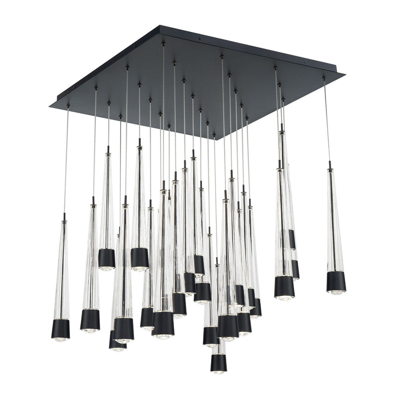 W.A.C. Lighting PD-59425S-BK LED Chandelier, Black