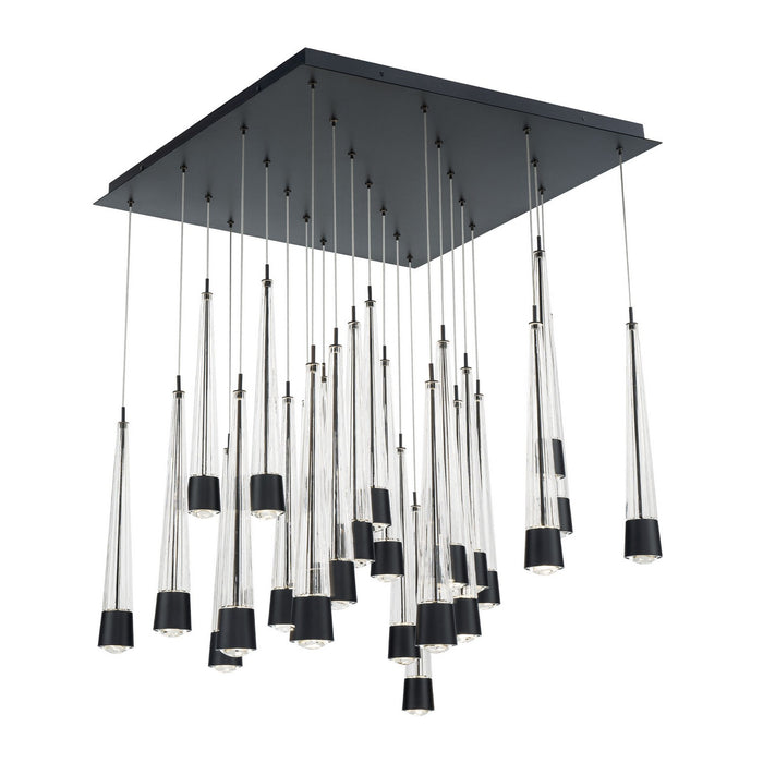 W.A.C. Lighting PD-59425S-BK LED Chandelier, Black