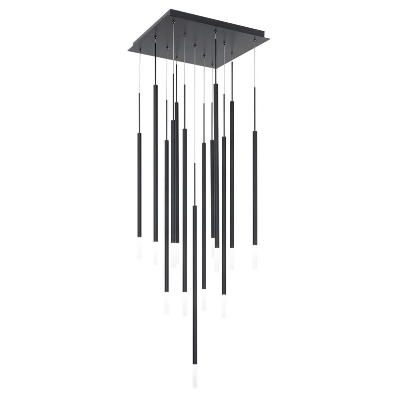 W.A.C. Lighting PD-69413S-BK LED Chandelier, Black