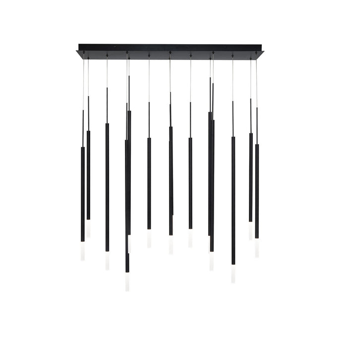 W.A.C. Lighting PD-69414L-BK LED Chandelier, Black