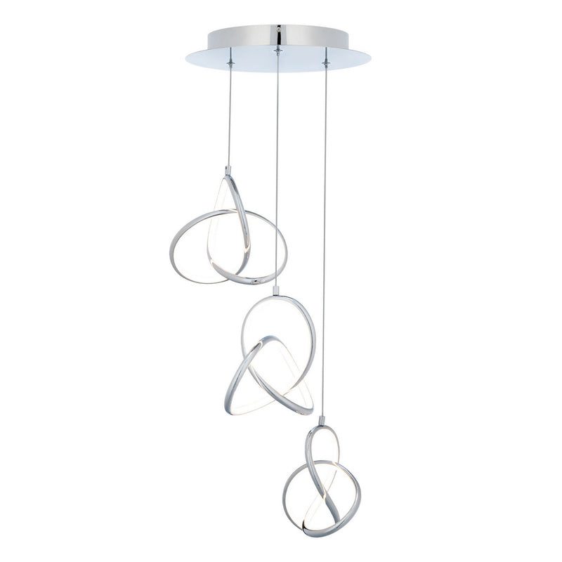 W.A.C. Lighting PD-84903R-CH LED Chandelier, Chrome