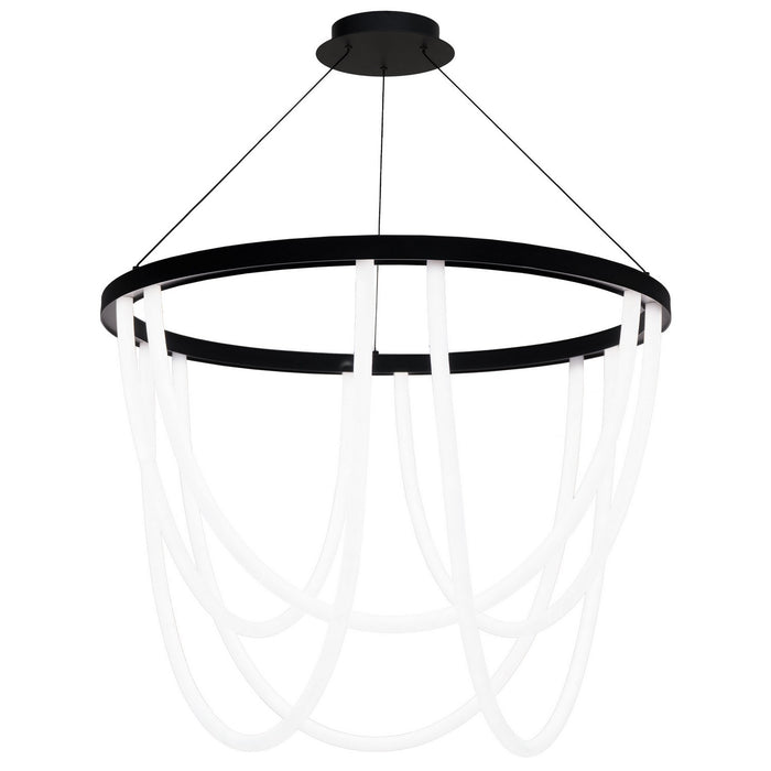 W.A.C. Lighting PD-89436-BK LED Chandelier, Black