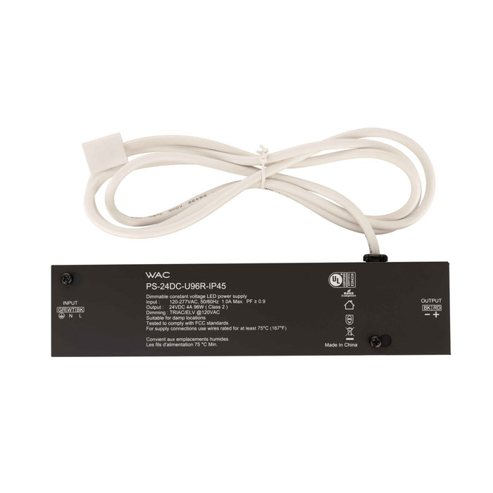 W.A.C. Lighting PS-24DC-U96R-IP45 Outdoor Remote Power Supply, Black