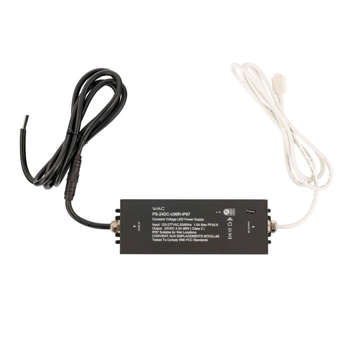 W.A.C. Lighting PS-24DC-U96R-IP67 Outdoor Remote Power Supply, Black
