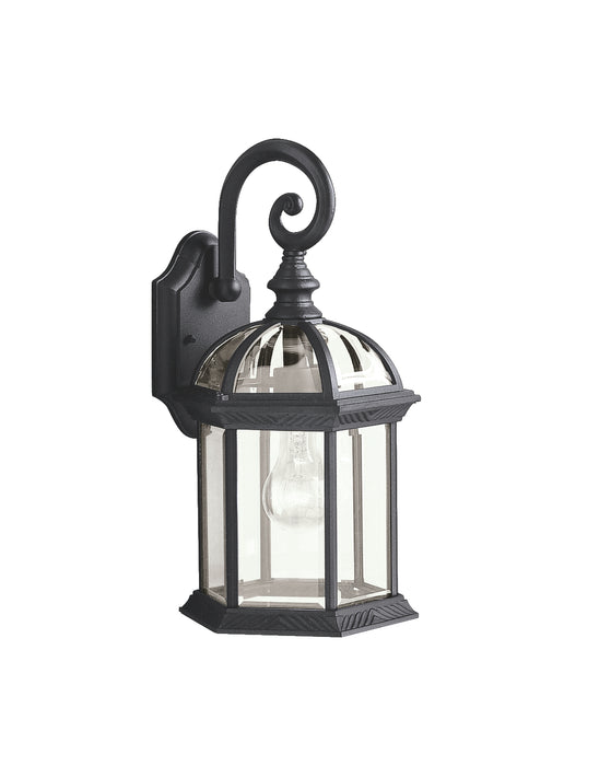 Kichler 9735BK One Light Outdoor Wall Mount, Black