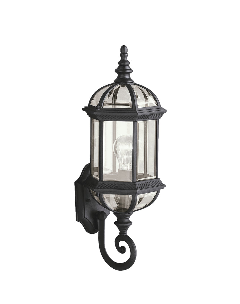 Kichler 9736BK One Light Outdoor Wall Mount, Black