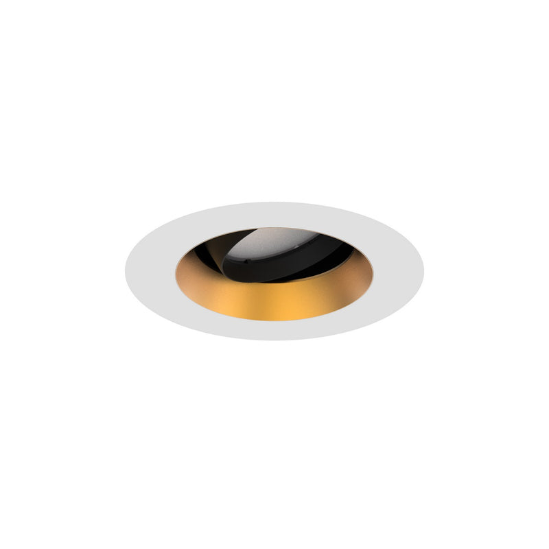 W.A.C. Lighting R1ARAT-GLWT LED Trim, Gold/White
