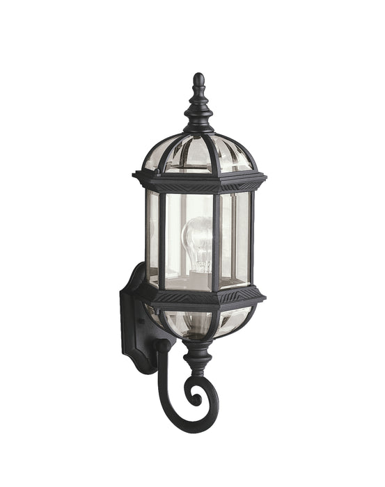 Kichler 9736BK One Light Outdoor Wall Mount, Black