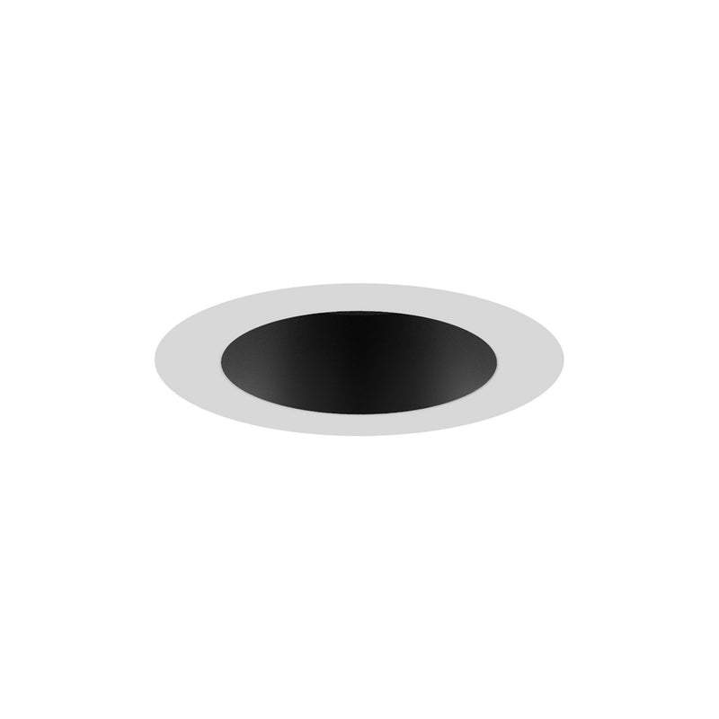 W.A.C. Lighting R1ARDT-BKWT LED Trim, Black/White