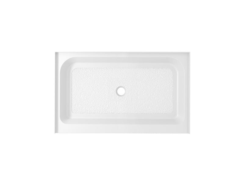 Elegant Lighting STY01-C4832 Single Threshold Shower Tray, Glossy White
