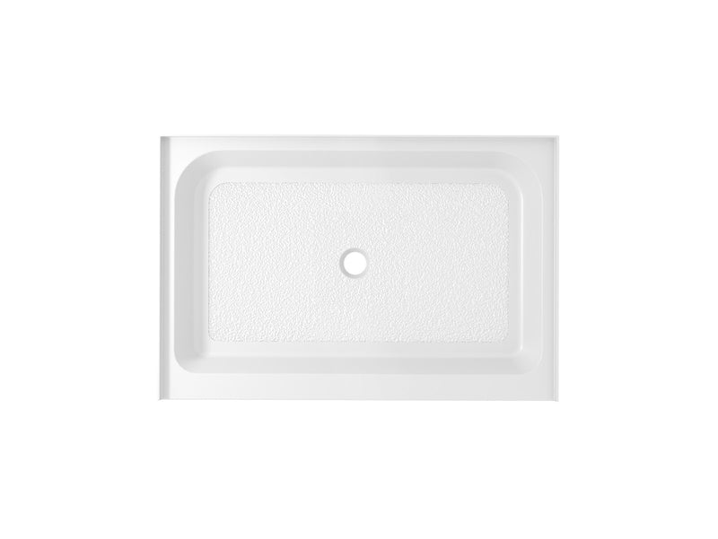 Elegant Lighting STY01-C4836 Single Threshold Shower Tray, Glossy White