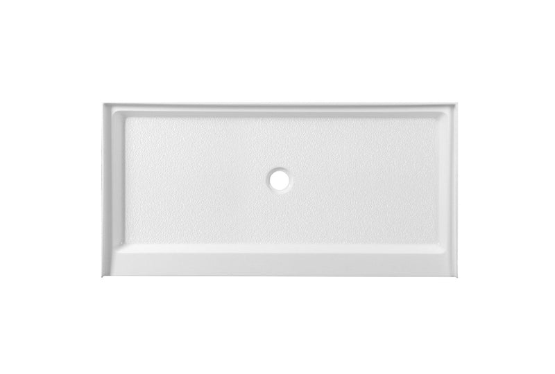 Elegant Lighting STY01-C6030 Single Threshold Shower Tray, Glossy White