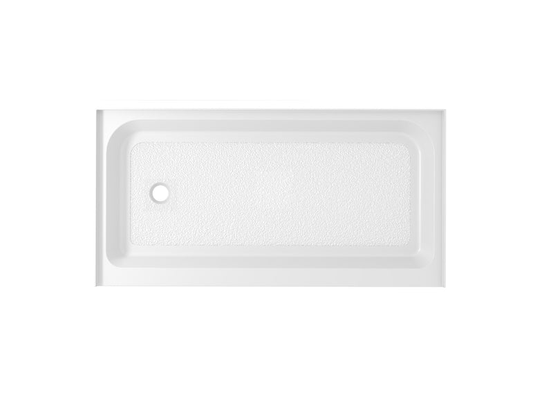 Elegant Lighting STY01-L6032 Single Threshold Shower Tray, Glossy White