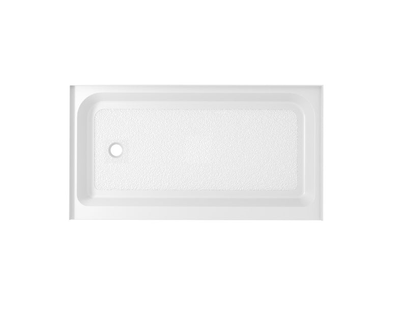 Elegant Lighting STY01-L6036 Single Threshold Shower Tray, Glossy White