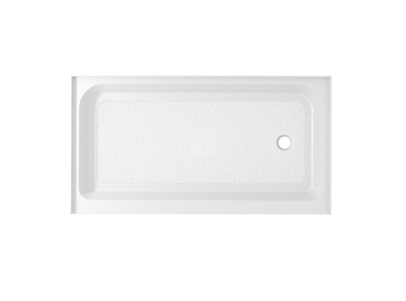 Elegant Lighting STY01-R6036 Single Threshold Shower Tray, Glossy White