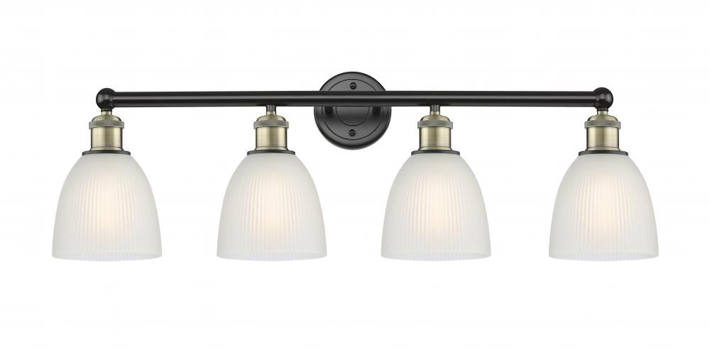 Innovations 616-4W-BAB-G381 Four Light Bath Vanity, Black Antique Brass