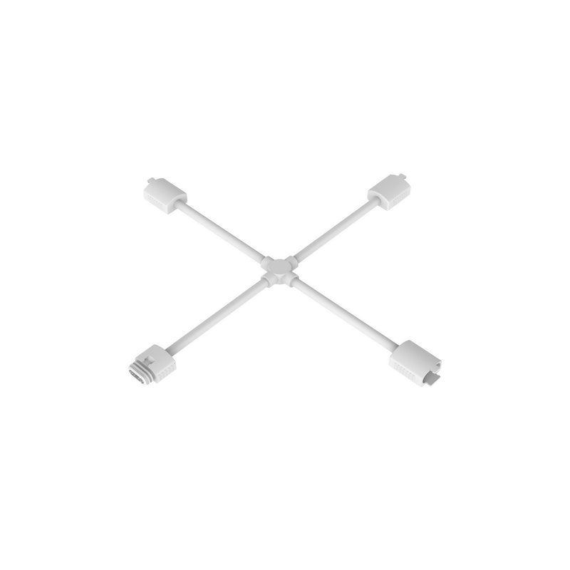 W.A.C. Lighting T24-OD-X-WT X Connector, White