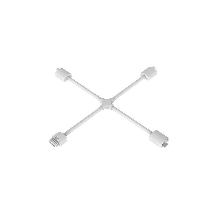 W.A.C. Lighting T24-OD-X-WT X Connector, White