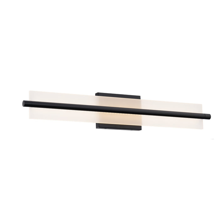W.A.C. Lighting WS-241128-CS-BK LED Bath Vanity, Black