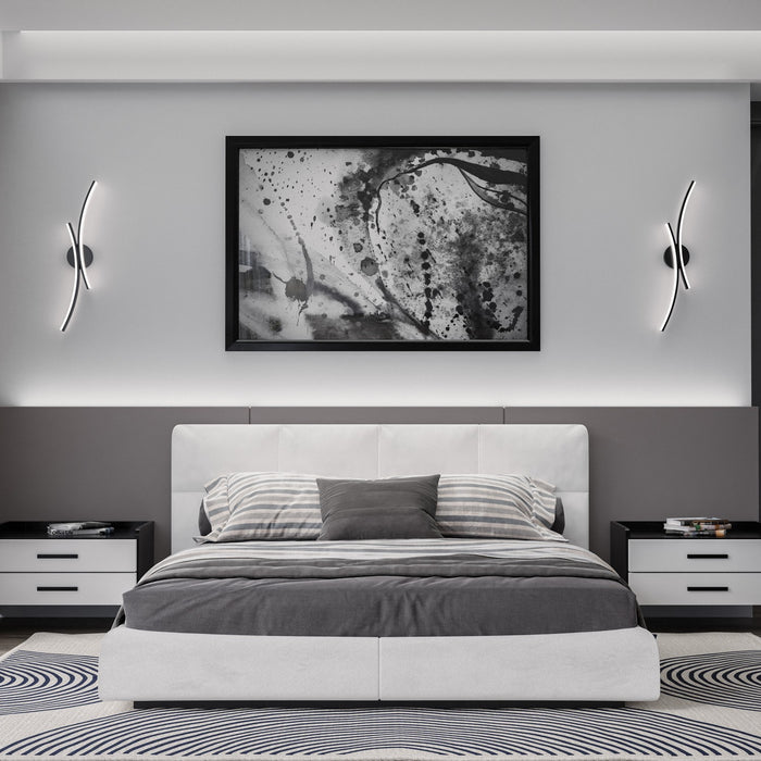 W.A.C. Lighting WS-29428-30-BK LED Wall Sconce, Black