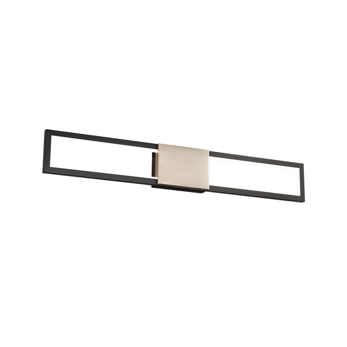 W.A.C. Lighting WS-83432-BK/BN LED Bath, Black/Brushed Nickel