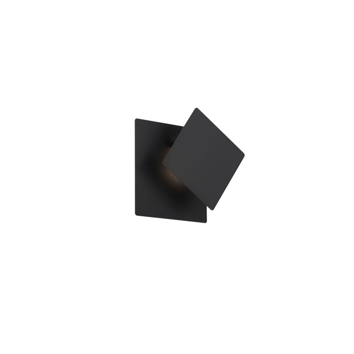 W.A.C. Lighting WS-87407-30-BK LED Wall Sconce, Black