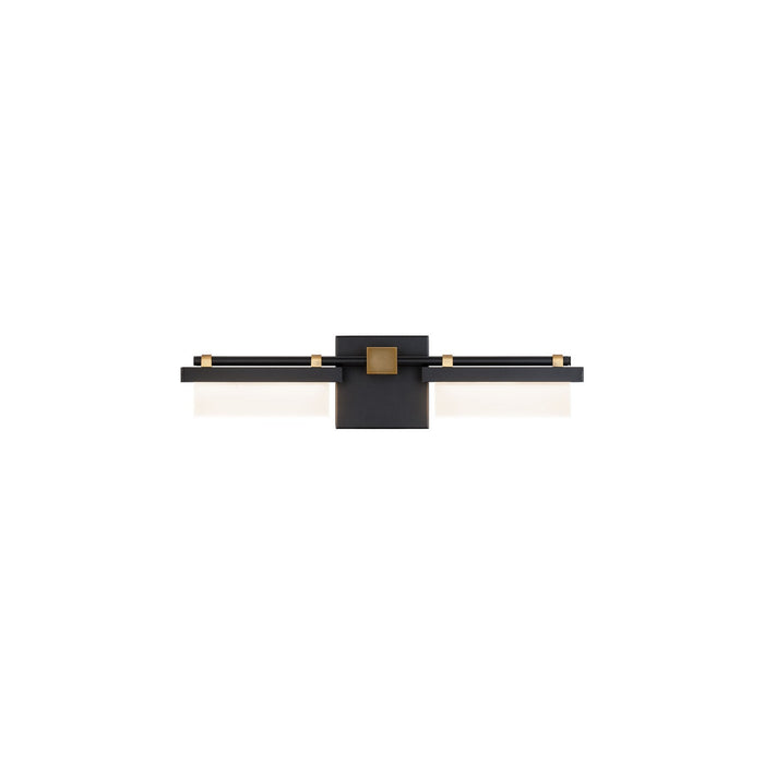 W.A.C. Lighting WS-91420-BK/AB LED Bath, Black/Aged Brass