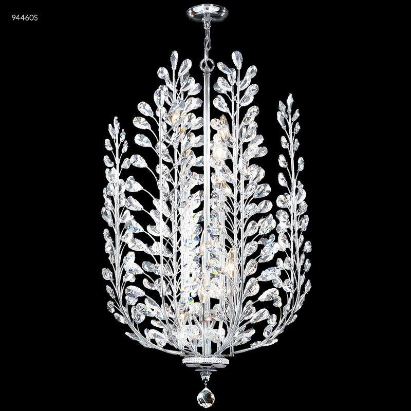 James R. Moder 94460S22 Eight Light Chandelier, Silver
