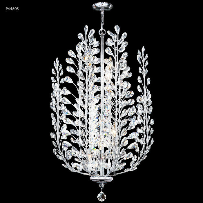 James R. Moder 94460S22 Eight Light Chandelier, Silver