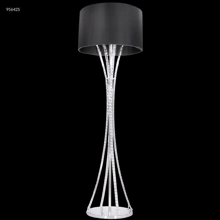 James R. Moder 95642S22 Four Light Floor Lamp, Silver