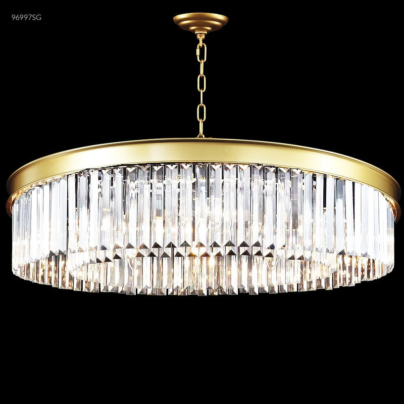 James R. Moder 96997SG22 Ten Light Chandelier, Satin Gold