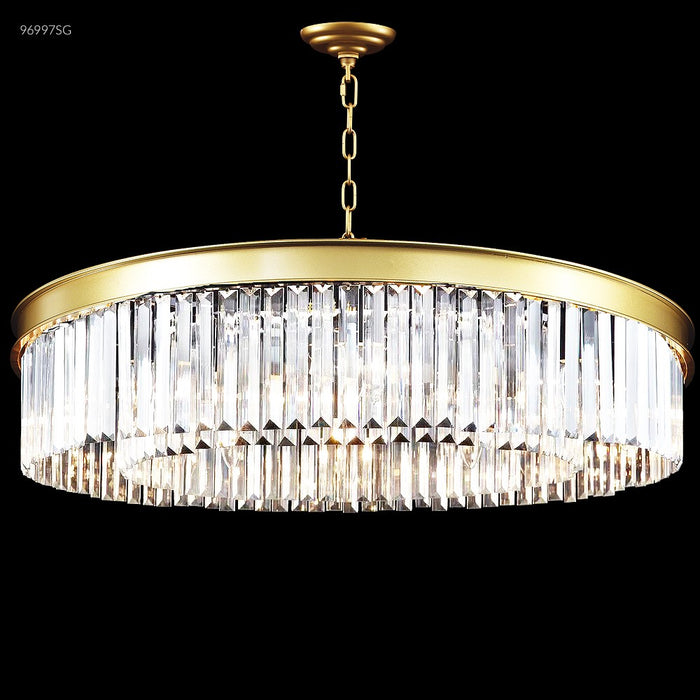 James R. Moder 96997SG22 Ten Light Chandelier, Satin Gold