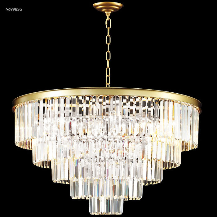 James R. Moder 96998SG22 15 Light Pendant, Satin Gold
