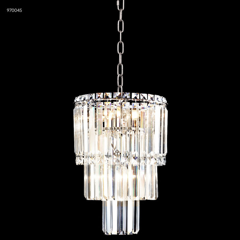 James R. Moder 97004S22 Four Light Pendant, Silver
