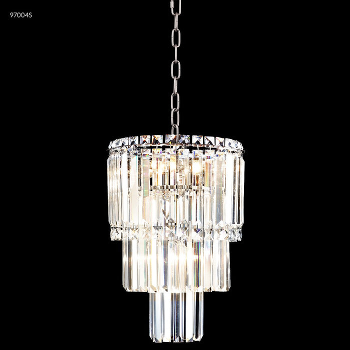 James R. Moder 97004S22 Four Light Pendant, Silver
