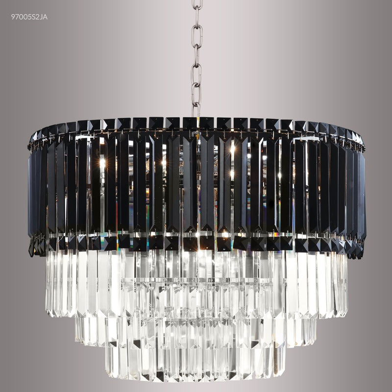 James R. Moder 97005S2JA 11 Light Chandelier, Silver