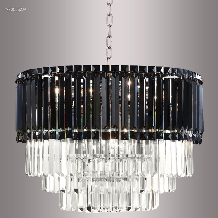 James R. Moder 97005S2JA 11 Light Chandelier, Silver