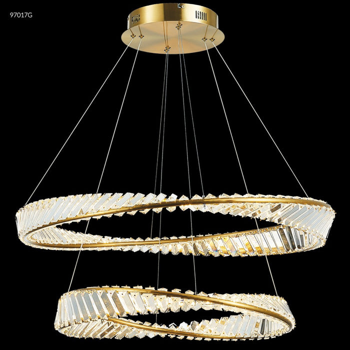 James R. Moder 97017G22 LED Chandelier, Gold