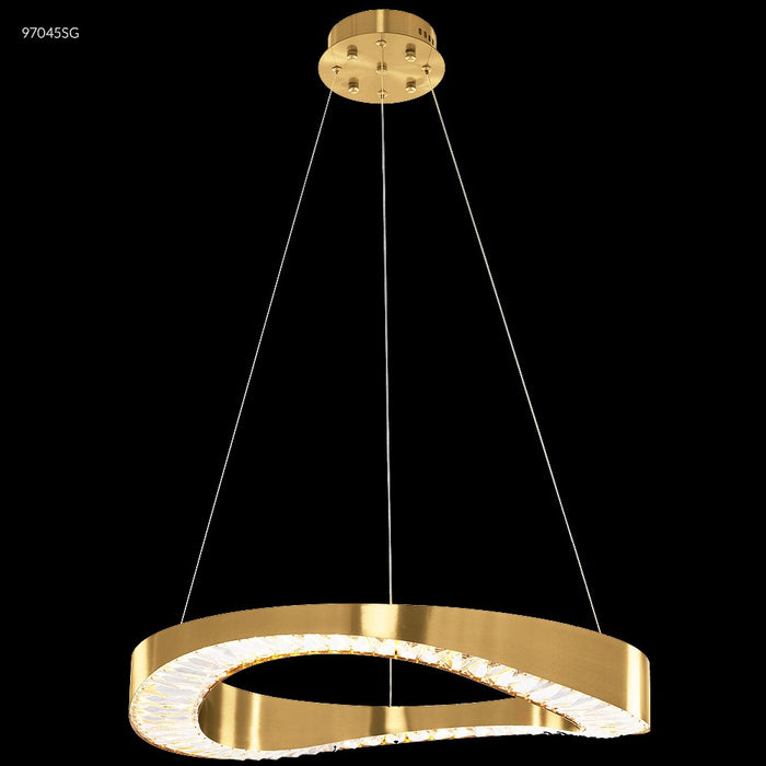James R. Moder 97045SG22 LED Chandelier, Satin Gold