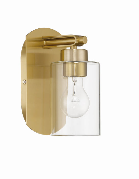 Craftmade 17605SB1 One Light Wall Sconce, Satin Brass