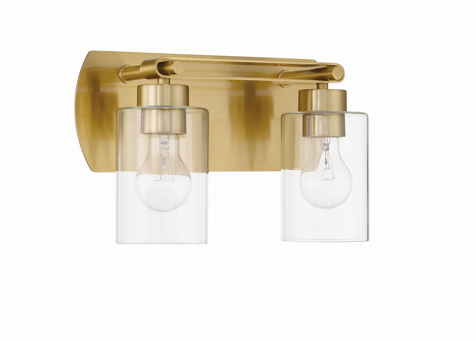 Craftmade 17614SB2 Two Light Vanity, Satin Brass