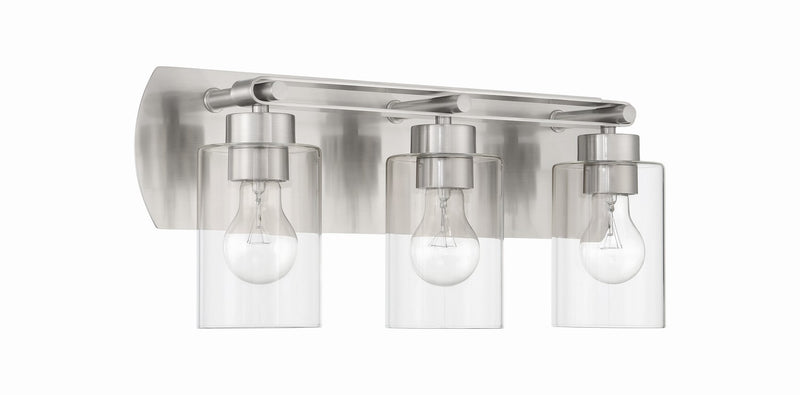 Craftmade 17621BNK3 Three Light Vanity, Brushed Polished Nickel