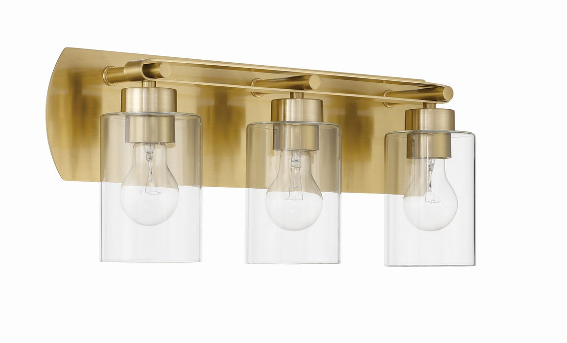 Craftmade 17621SB3 Three Light Vanity, Satin Brass