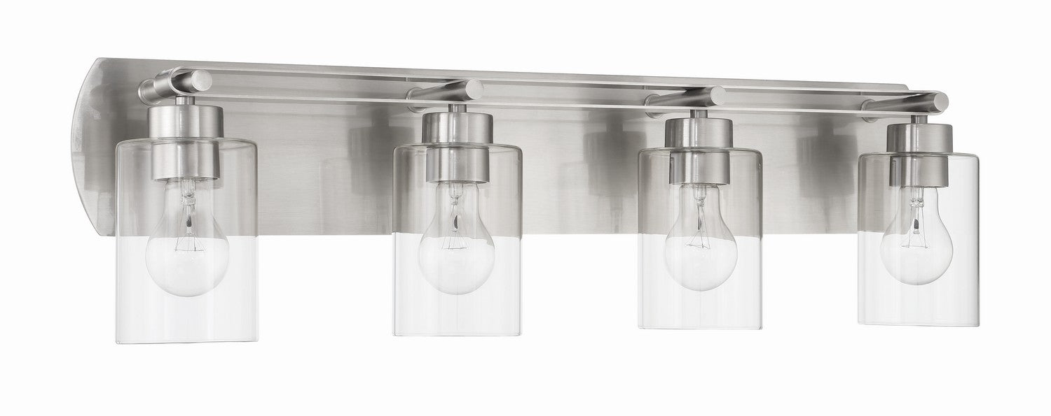 Craftmade 17631BNK4 Four Light Vanity, Brushed Polished Nickel